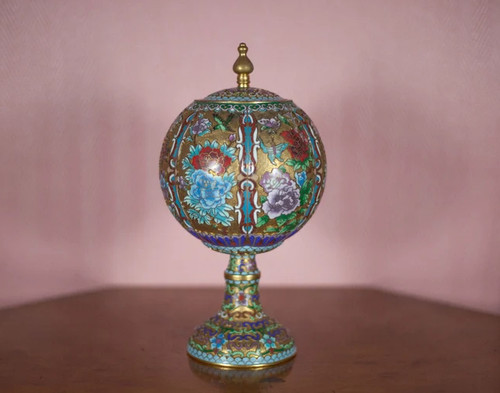 Vase cloisonné emaux