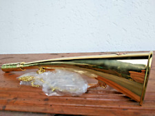 Corne de brume en laiton pour bateau manif foot...neuve son puissant 29cm