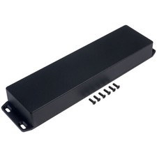 Hammond 1590BX2FLBK Miniature Enceinte à Bride Couvercle 254 x 70 x 34.5 Noir