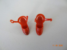 Chaussures rouges à bride  vintage Barbie Mattel Superstar - années 1970 / 1980