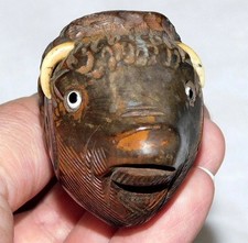 ANCIENNE PIPE BOIS SCULPTÉ