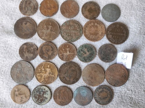 Lot pièces de monnaie - lot, 25