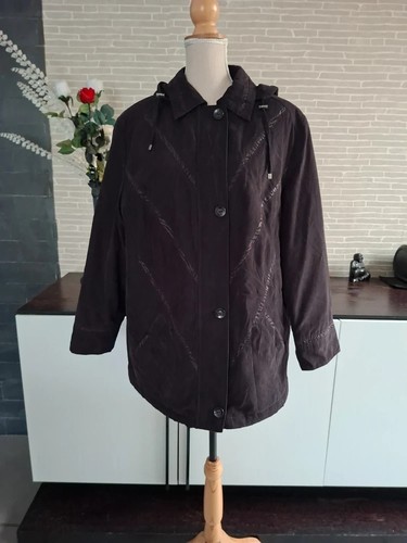 Manteau noir lebek capuche - À,