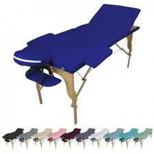 Vivezen - Table massage pliante 3 zones bois avec panneau reiki + accessoires