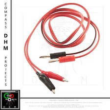 1 Paire Crocodiles - Alligator Banana Probe Test - Lead Câble Set - 50 CM Long