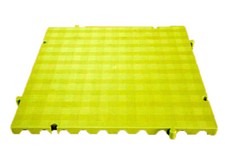 Dalle de plancher Plateforme amovible 50x50x2,5 cm. 4 unités. * 1m2. Jaune