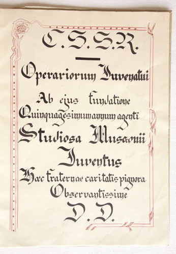 Ancien cahier manuscrit - -, "le