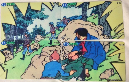 Tintin puzzle lot telecartes - puzzle,