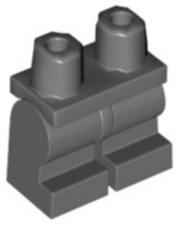 LEGO 970cm00 DARK BLUISH GRAY Hips and Medium Legs Plain