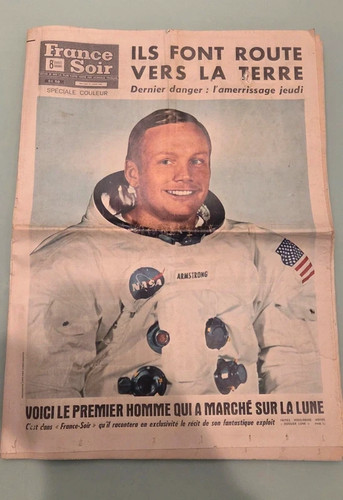 France soir 1969 apollo 11 - france,