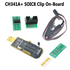 Programmateur USB ECEPROM BIOS de la série CH341A 24 25 SOIC8 Clip On-Board