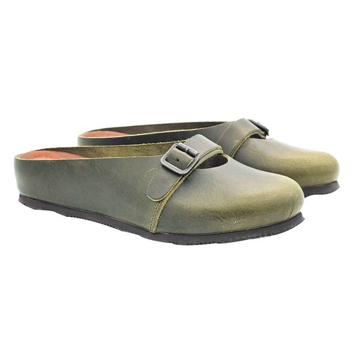 Sandales sabot vert olive bas - sandales,