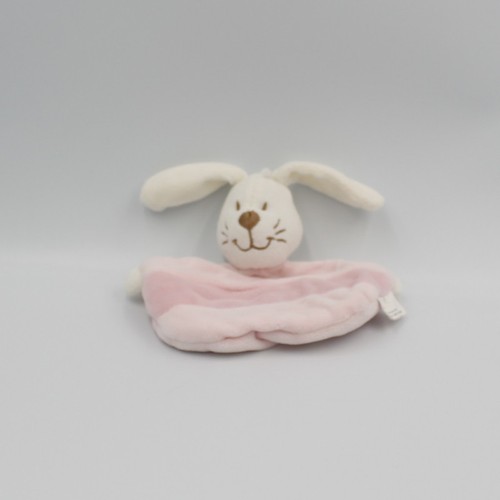 Petit doudou plat lapin rose - petit,