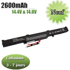 Batterie pour ASUS F751L X751M X751 R752LK F751M K751L F751LK 14,4V 2600mAh