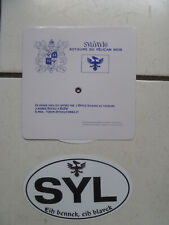 HERGE / TINTIN  /  TOURISME SYLDAVIE /  DISQUE + STICKER CODE PAYS  /  2007 