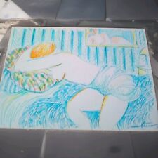 MARTINERY Philippe Nu Allongé Feutres 2