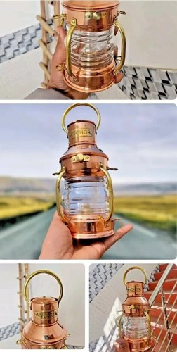 Lampe cuivre ancre nautique - ancre,
