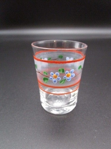 Verre liqueur émaillé - verre,