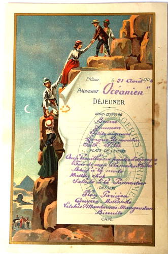 Litho dellepiane menu 1904 - ,