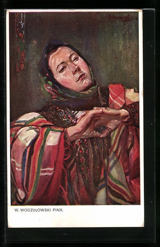 Carte postale artiste - postale, femme