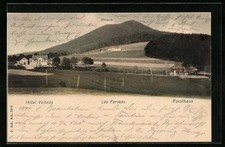 CPA Schirmeck, Les Fermes, vue de Hotel Velleda, Donon et Forsthaus 1903 
