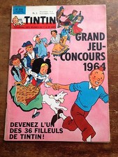 JOURNAL TINTIN 810 France (1964) BD ancienne couverture Hergé avec chèque tintin