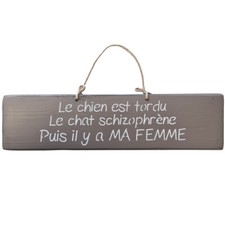 Plaque décorative en bois