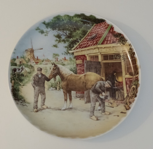 Assiette décoratif cheval - , –