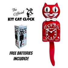 CLASSIC RED KIT CAT CLOCK