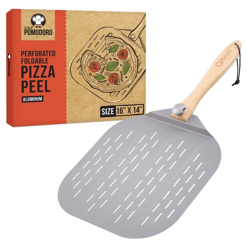 Pelle pizza avec - pelle, poignée