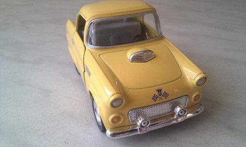 1955 ford thunderbird jaune - 1955,