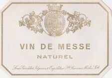 Etiquette  ancienne: Vin de messe - Saint-Sauveur, Médoc -French mass wine