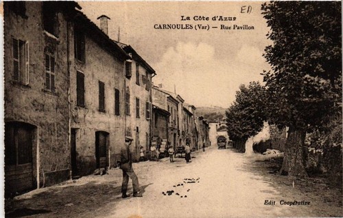Cpa coté d - coté, d'azur