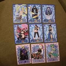 Foil Brillante SR fairy tail Lot 9 cartes De Collection trading card Natsu