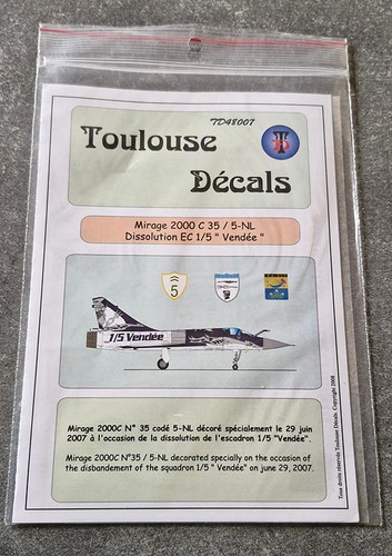 Mirage 2000c decalque 48e - mirage,