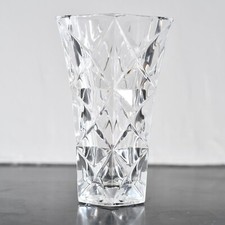 Vase Cristal d’Arques Vintage France Design Etoile verre 1970
