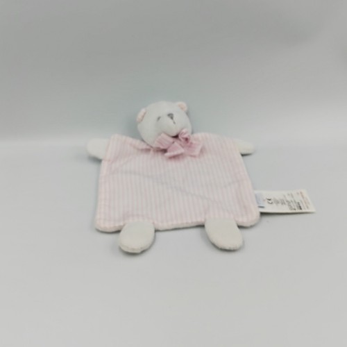 Doudou plat ours - , rayé