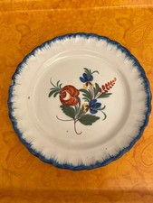 Assiette ancienne faïence Auvillar 19 ème siècle