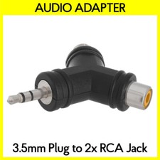 3.5mm Plug to 2 x RCA Jack