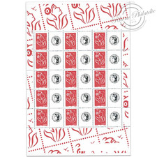 FEUILLE TIMBRES PERSONNALISÉS