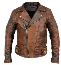 Veste moto motard vintage en