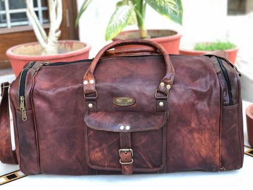 Sac voyage cuir - en,