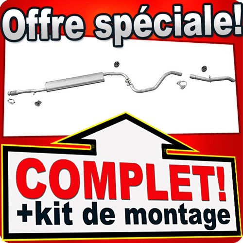 Ligne pot échappement - ligne, pour