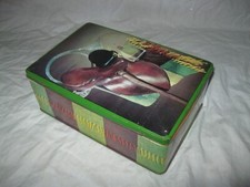 Vintage 70s Ancienne BOÎTE À BISCUITS BONBONS COR CHASSE À COUR VÉNERIE en MÉTAL