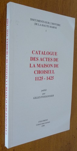 Catalogue des actes - catalogue,
