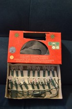 ANCIENNE GUIRLANDE ELECTRIQUE POUR SAPIN DE NOEL. NO 1. 35 LAMPES DIAMANT NOEL