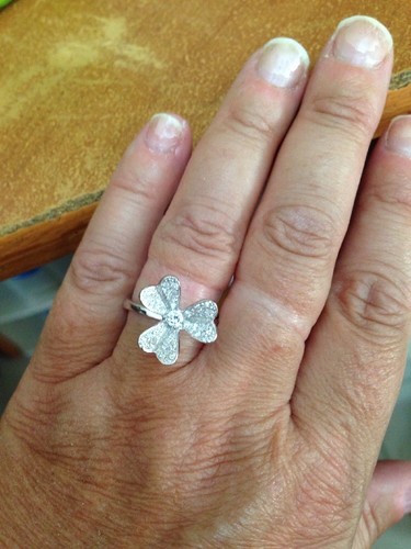 Bague fleur trèfle - fleur,