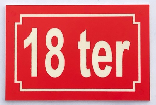 Plaque pvc numero rue de - plaque,