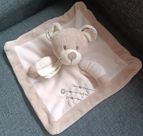 1350 doudou ours plat - 1350🌟doudou, rose