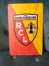 Plaque métal football RC Lens
